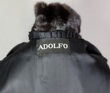 Maxi Female Black Mink Coat M Adolfo