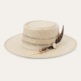 Batterson Straw Flat Brim Hat