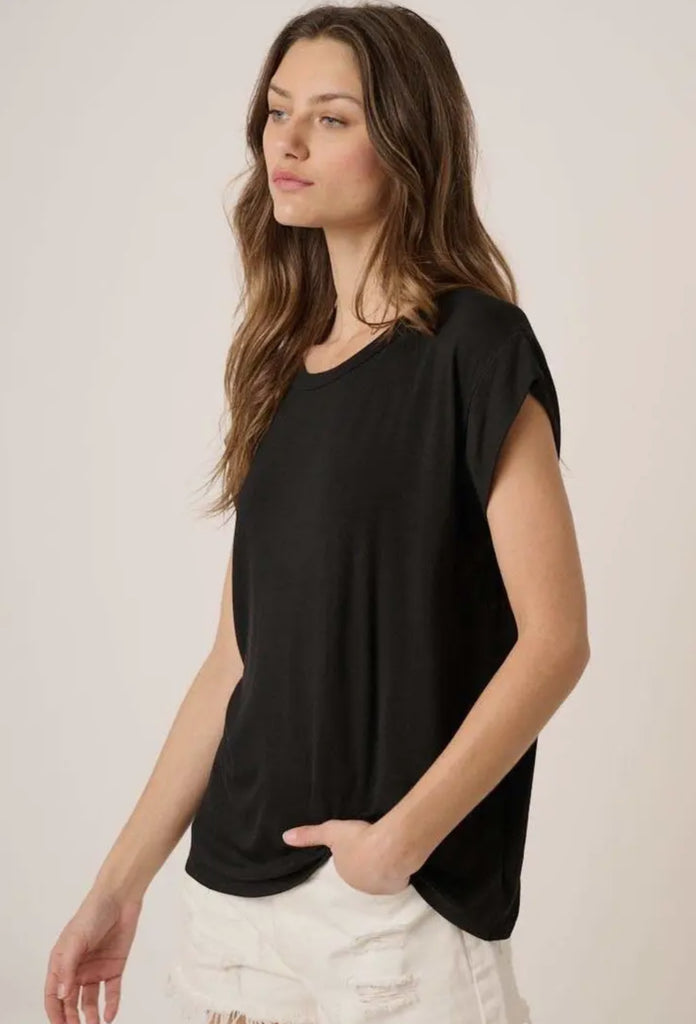 Bamboo Round Neck Dolman Sleeve Knit Top