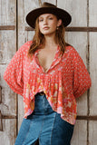 Yellow Rose Boho Blouse