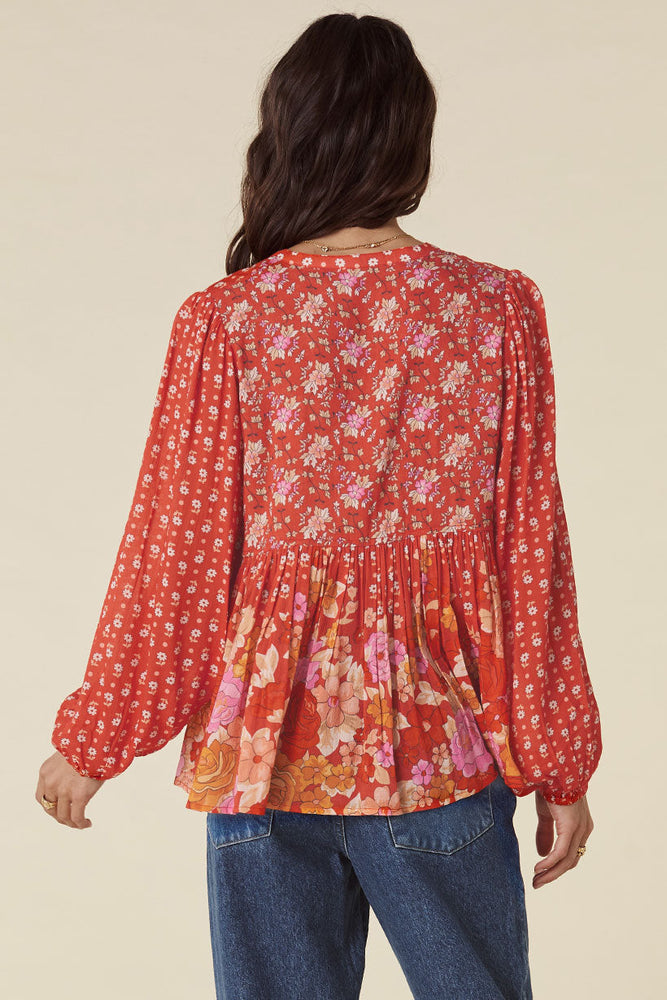 Yellow Rose Boho Blouse