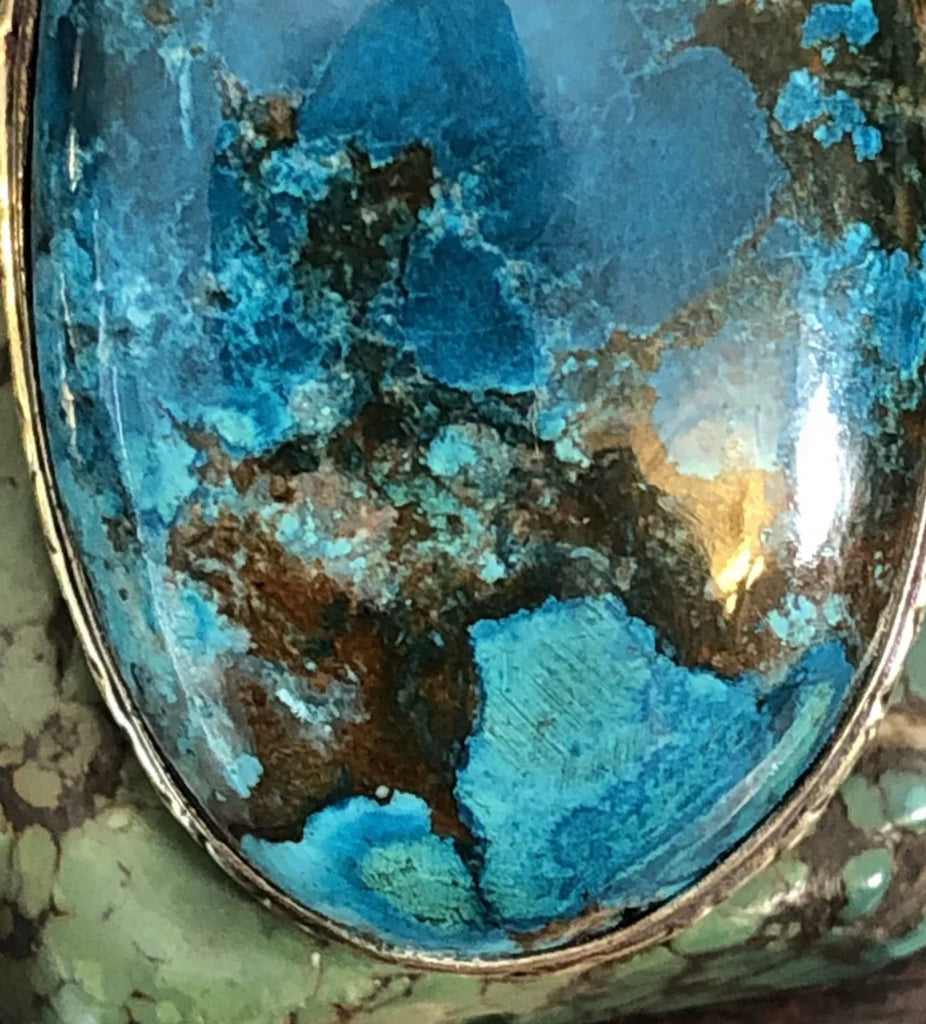 Bisbee Blue Green Turquoise Pendant
