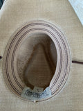 Florence Straw Curled Hat with Chin Strap