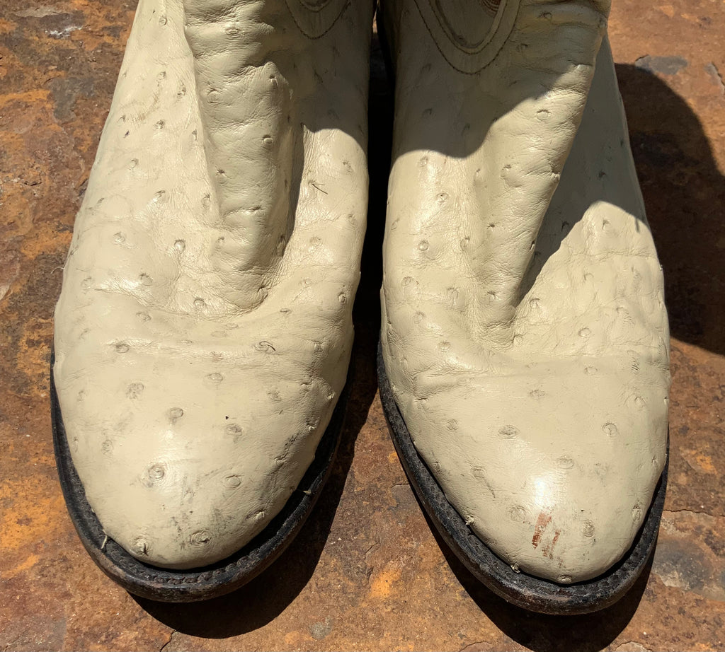 Vintage Ostrich Mahan Boots 7.5M