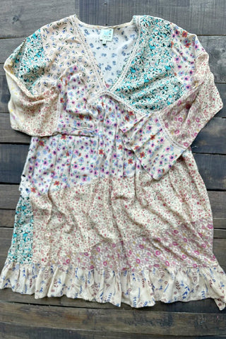 Patchwork Dreams Floral  Dress