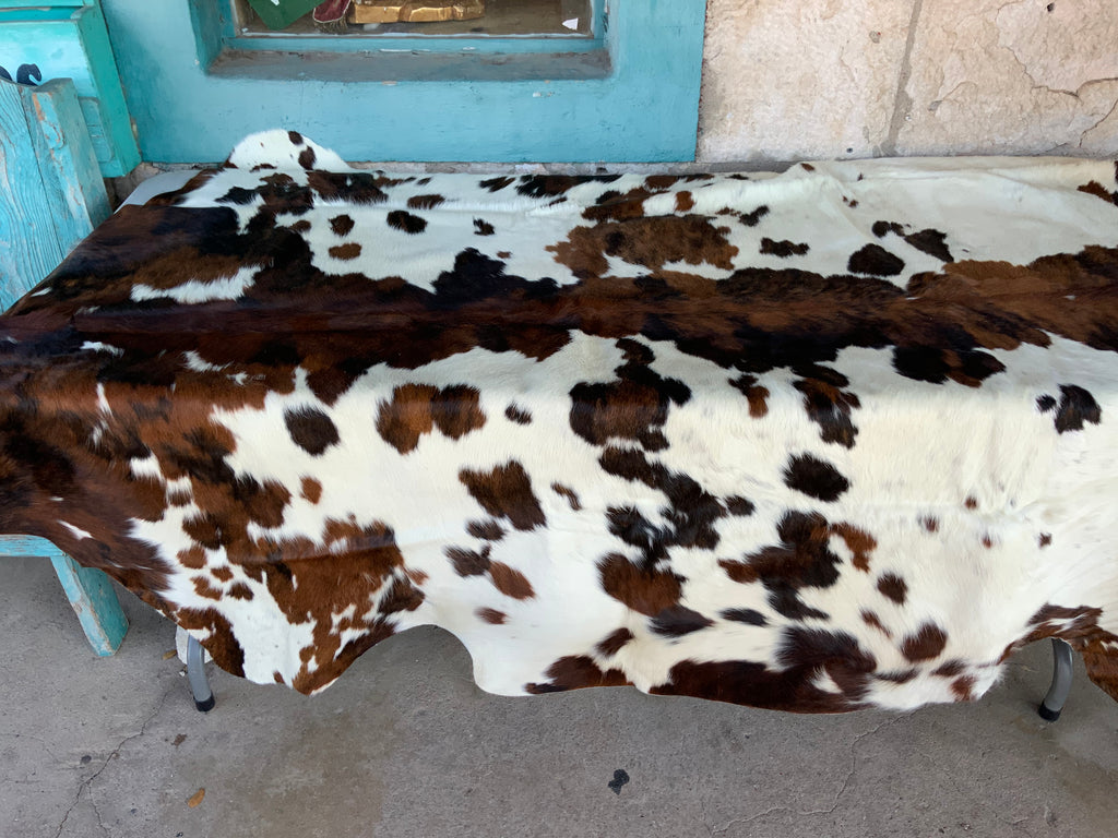 Tri color authentic Brazilian cowhide