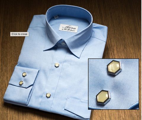 Pinpoint Blue Remington 2 Pearl Snap Shirt