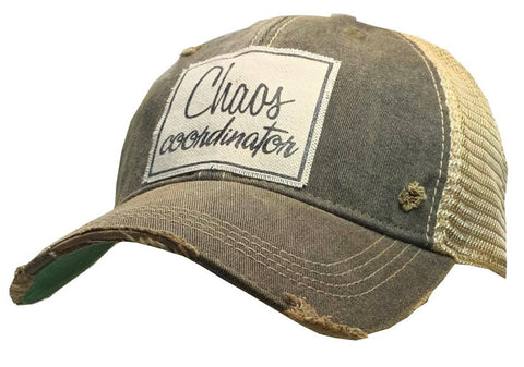 Chaos Coordinator Distressed Trucker Cap 2 colors!