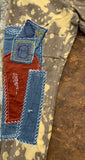 Eyes on You Patchwork Jeans
