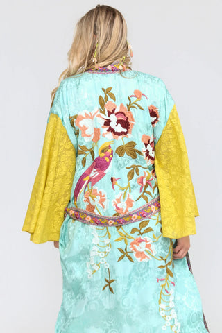 My Beauty Topper Reversible Embroidered Kimono in Two Colors