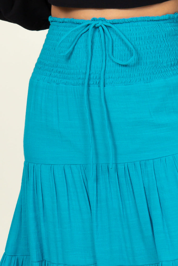 Turquoise Maxi Skirt