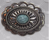Magnetic Concho Turquoise Hat Pin