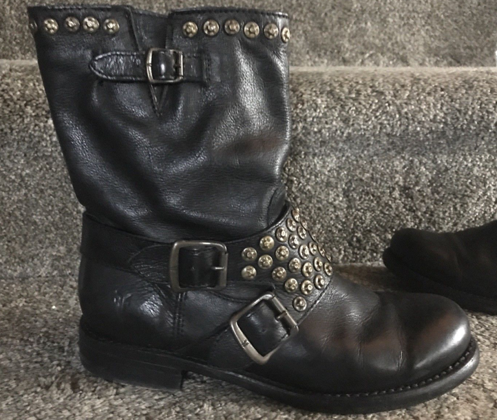 Frye Studded Ankle Boots 7 Preowned