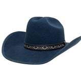 Navy Felt Cowboy Hat