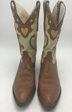 Vintage 1974 Cowboy Siloutte Tulips Boots 8