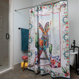 Jeweled Jackalope Shower Curtain