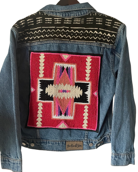 Levi’s Hand Beaded Jacket Southwest Design XL