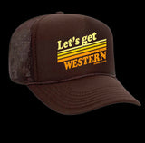 Let’s Get Western Vintage Style Trucker Cap