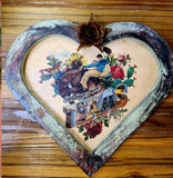 Greetings from Texas Heart Shaped Artwork