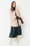 Blush Pink Luxurious Faux Fur Coat