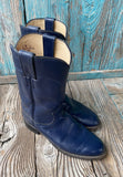 Vintage Justin Navy Roper Boots