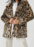 Lola Leopard Blazer Jacket Faux Fur