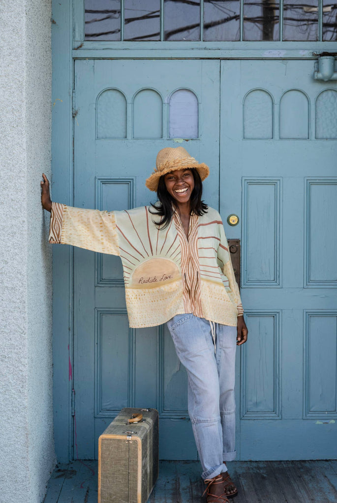 Radiate Love Cropped Kimono Cardigan