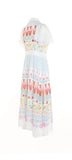 Patterned White Designer Dress