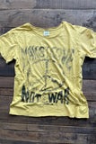 Make Love Not War Distressed Tee