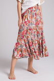 Tropical Printed Maxi Skirt