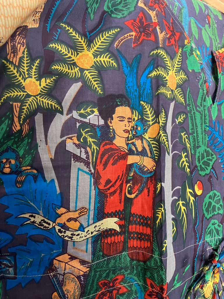 Frida Kahlo Cotton Caftan One Size