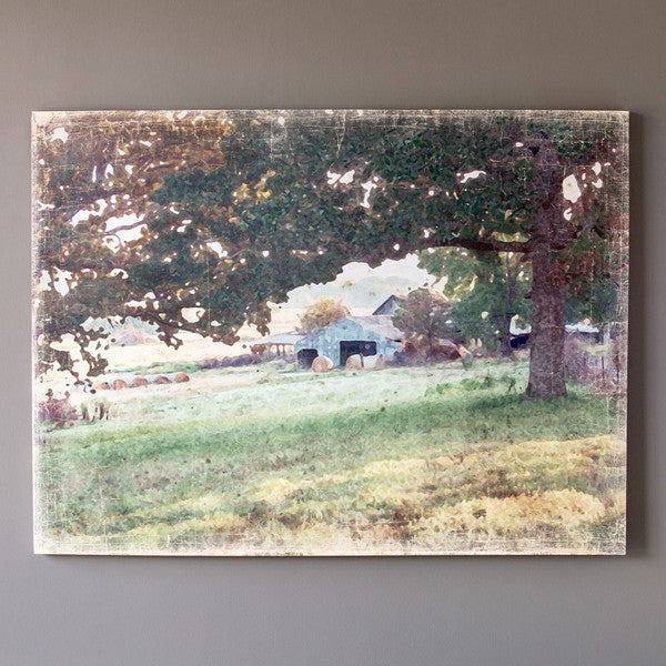 The Old Barn Vintage Canvas Print