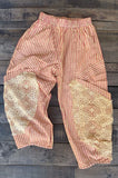 Tabitha Stripe Denim Pants with Lace Details
