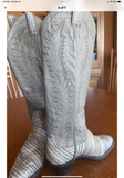 Vintage New Mahan Tall Snakeskin Boots