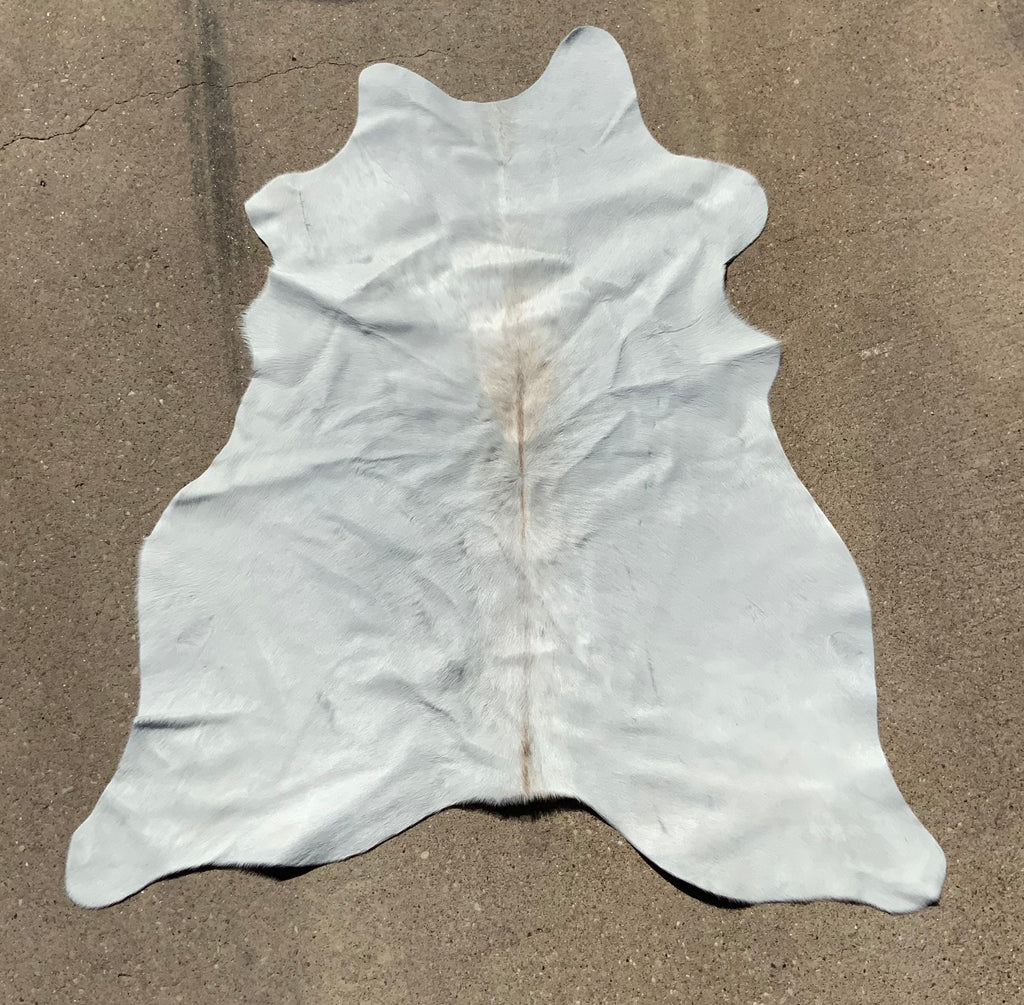 White Cowhide with Dorsal Streak Small