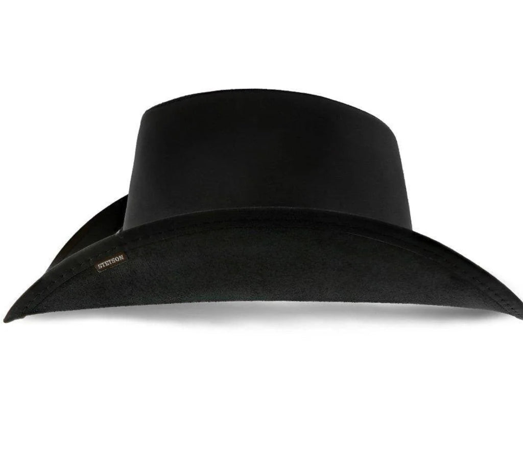 Stetson Roxbury Black Leather Hat Shapeable!