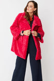 Luxurious Faux Fur Jacket Hot Pink