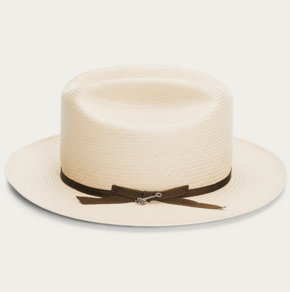 Stetson Open Road Straw Hat - Silver Belly Black Band