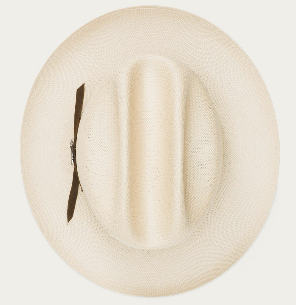 Stetson Open Road Straw Hat - Silver Belly Black Band