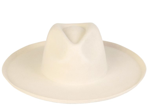 Melodic Fedora Hat in Ivory