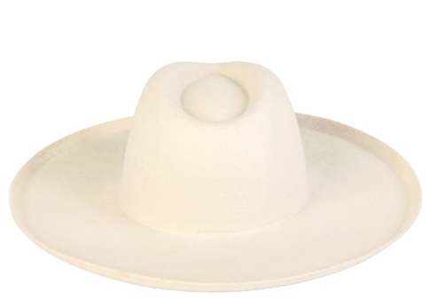 Melodic Fedora Hat in Ivory