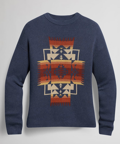 Pendleton Graphic Cotton  Sweater Navajo Pattern