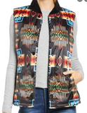 Pendleton Reversible Down Elk Point Vest Chief Joseph Pattern