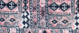 Pink Aztec Print Silk Bandana Wild Rag