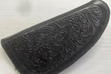Black Tooled Leather Pistol Large Case