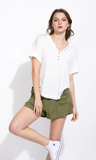Contemporary Raw Edge  Knit Top