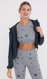 Cropped Active Jacket with Hood