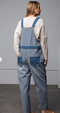 Railroad Stripe Overalls