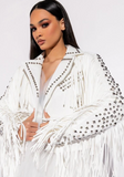 The Karl Fringe White Jacket
