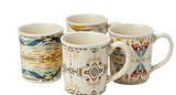 Collectible Ceramic Mug Set of 4